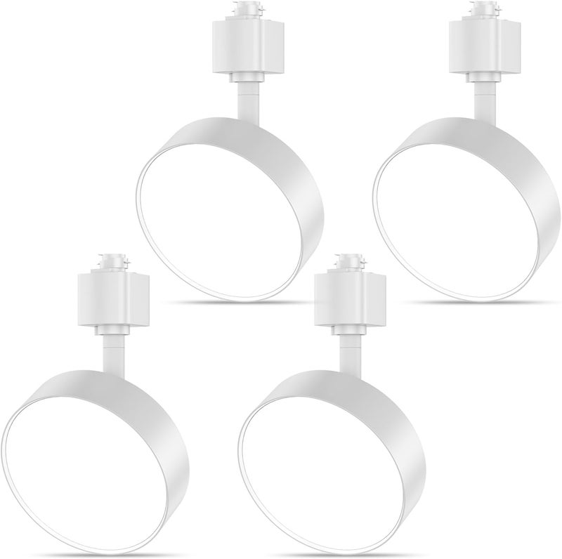 TuyuBEE رؤوس إضاءة LED متحركة من نوع H، مصابيح إضاءة قابلة للتعتيم لمطبخ، 4 قطع بيضاء، متوافقة مع قضبان H، خالية من الوميض، CRI90+، 3000K، 12W، 1000lm - Image 1